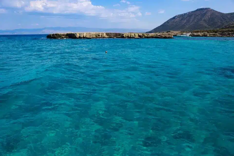 blå lagunen på Cypern