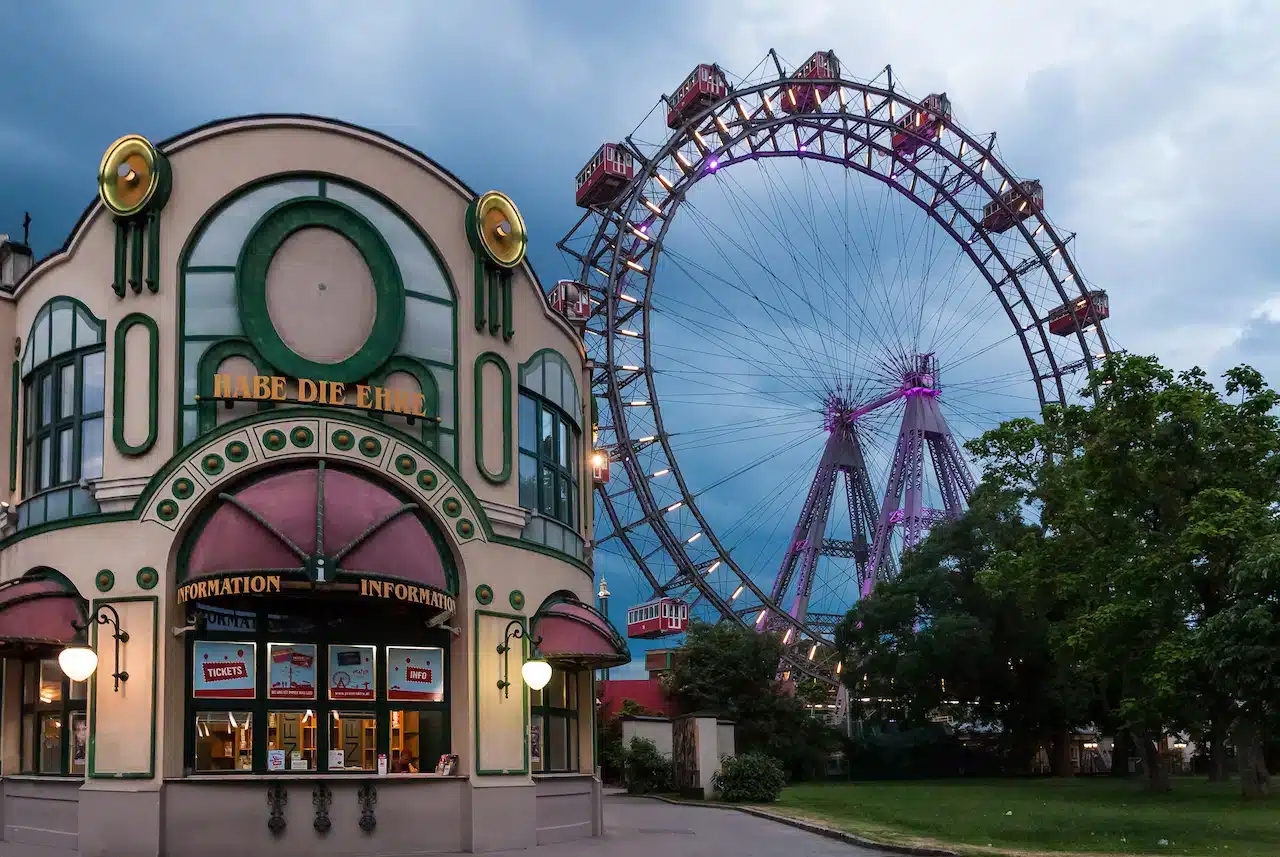 Pariserhjulet Riesenrad i Wiens Prater