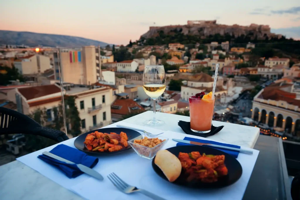 Rooftop-bar i Aten