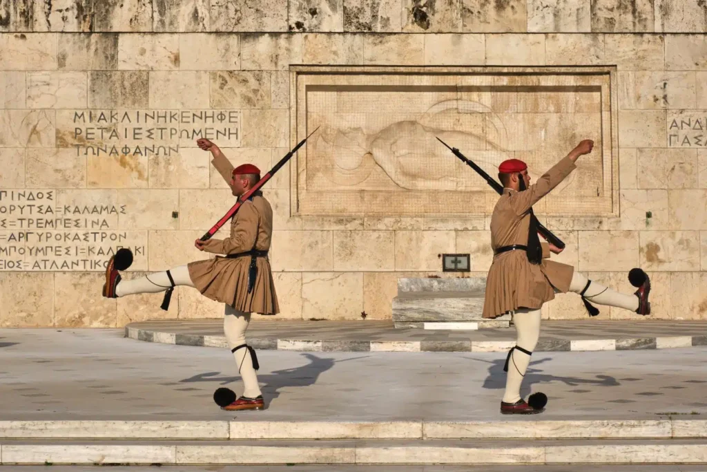 Vaktbytet vid Syntagma-torget
