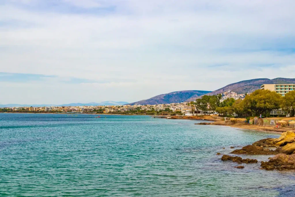 athenska rivieran Voula strand