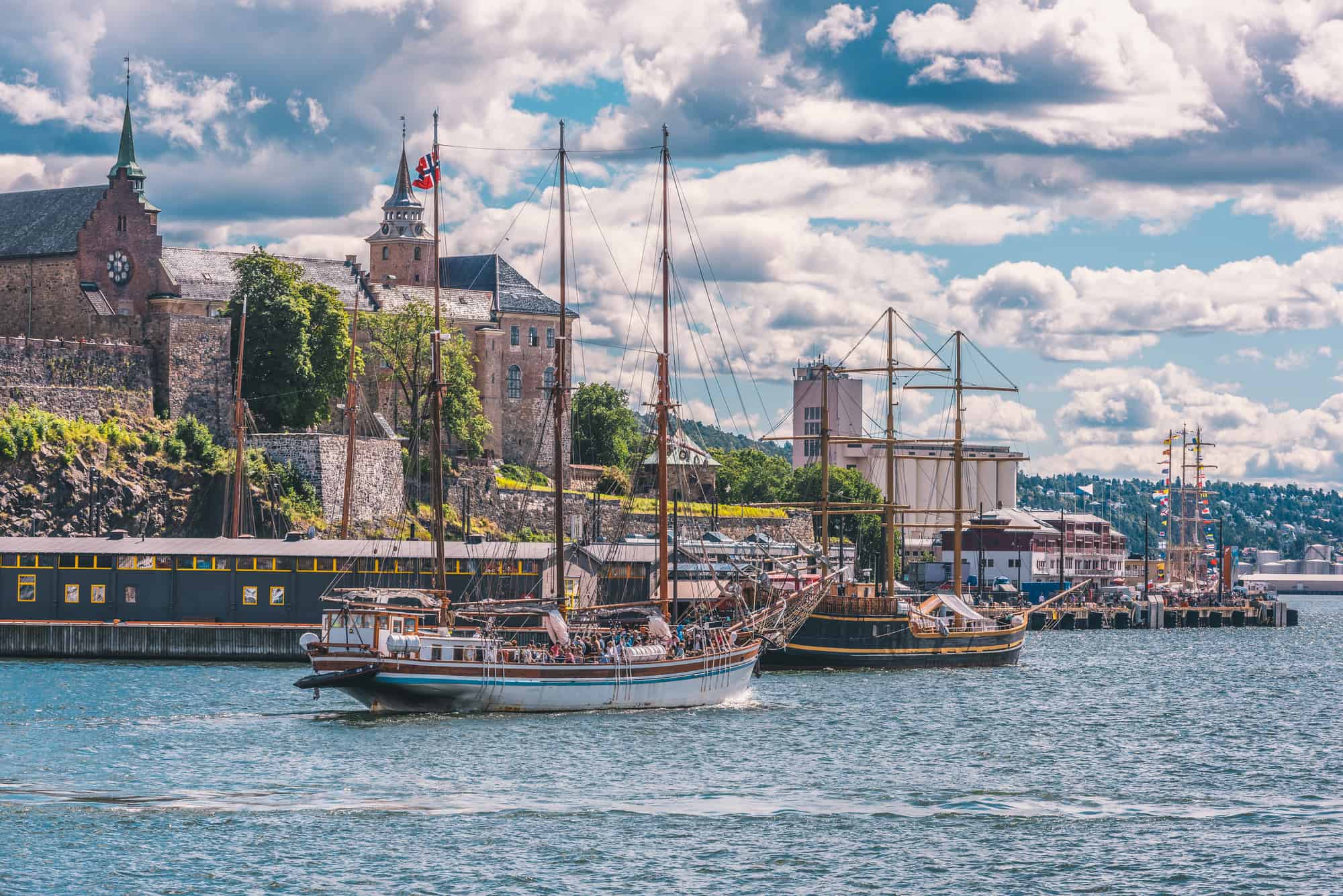 Centrala Oslo i stadsdelen Sentrum