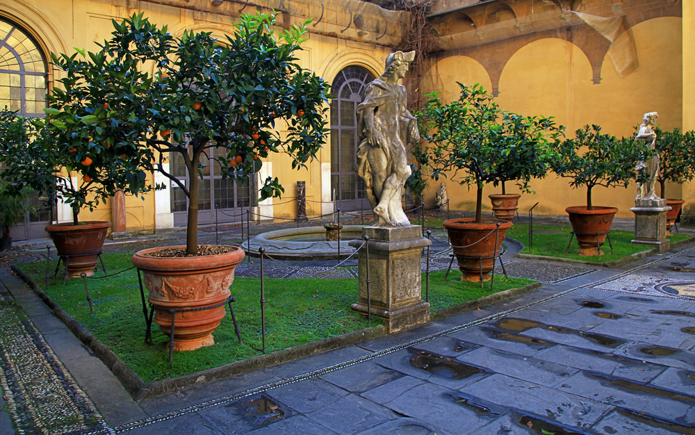 Gården i Palazzo Medici Riccardi i Florens