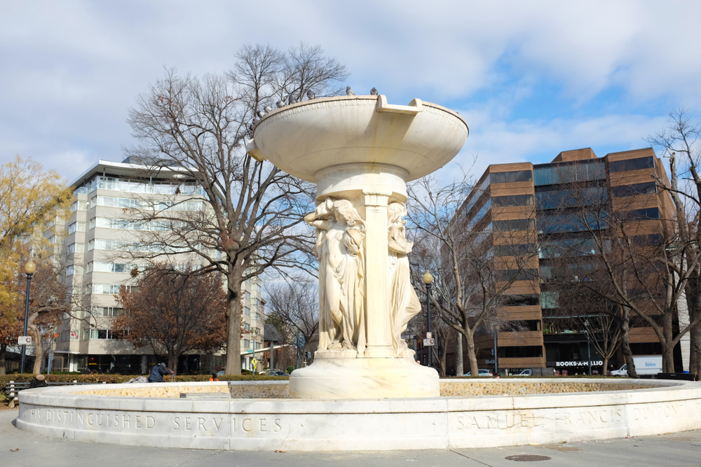 Marmorfontänen i Dupont Circle i Washington D.C.