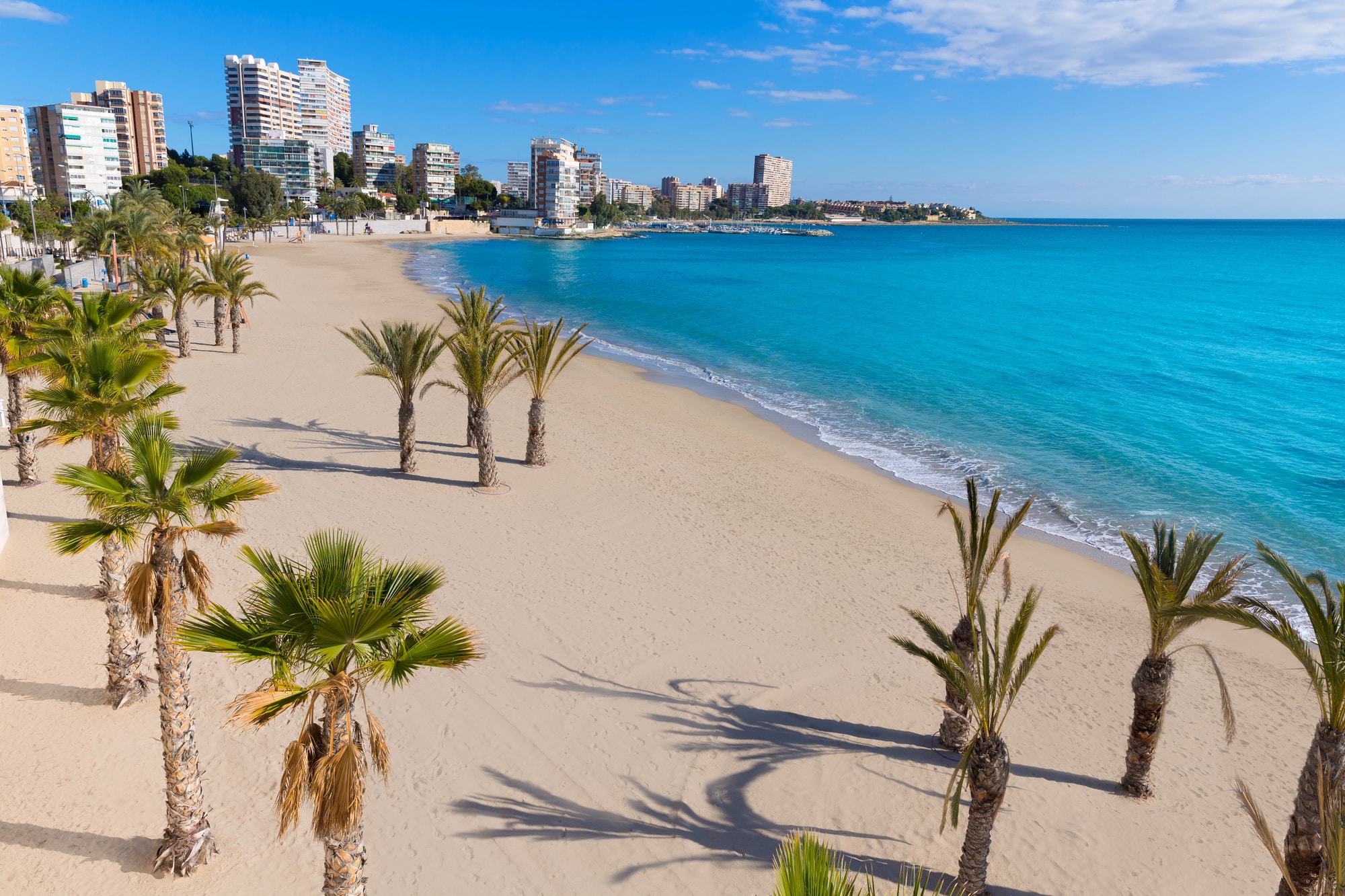 Stranden Playa de San Juan vid Alicante