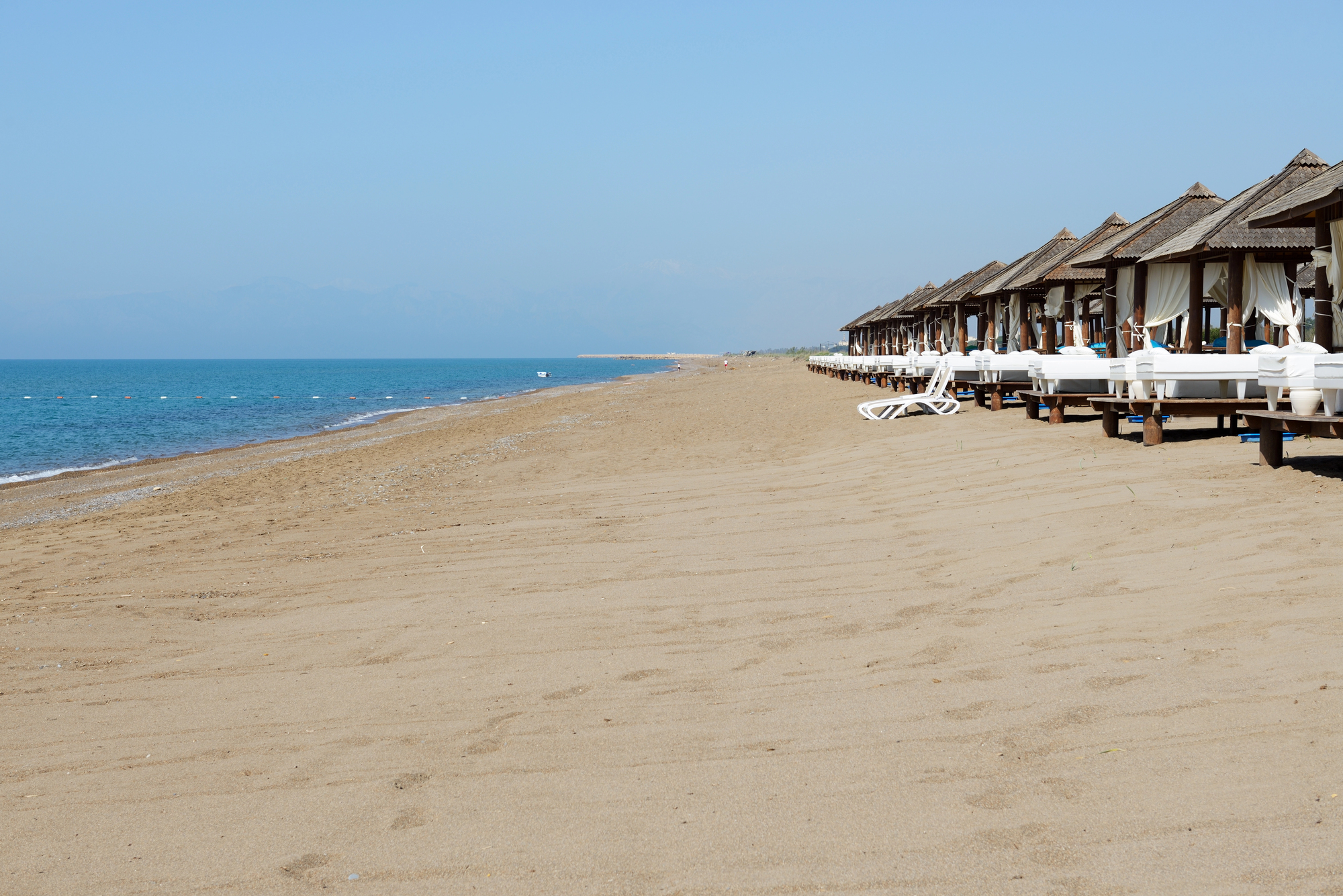 Stranden i Belek vid Antalya