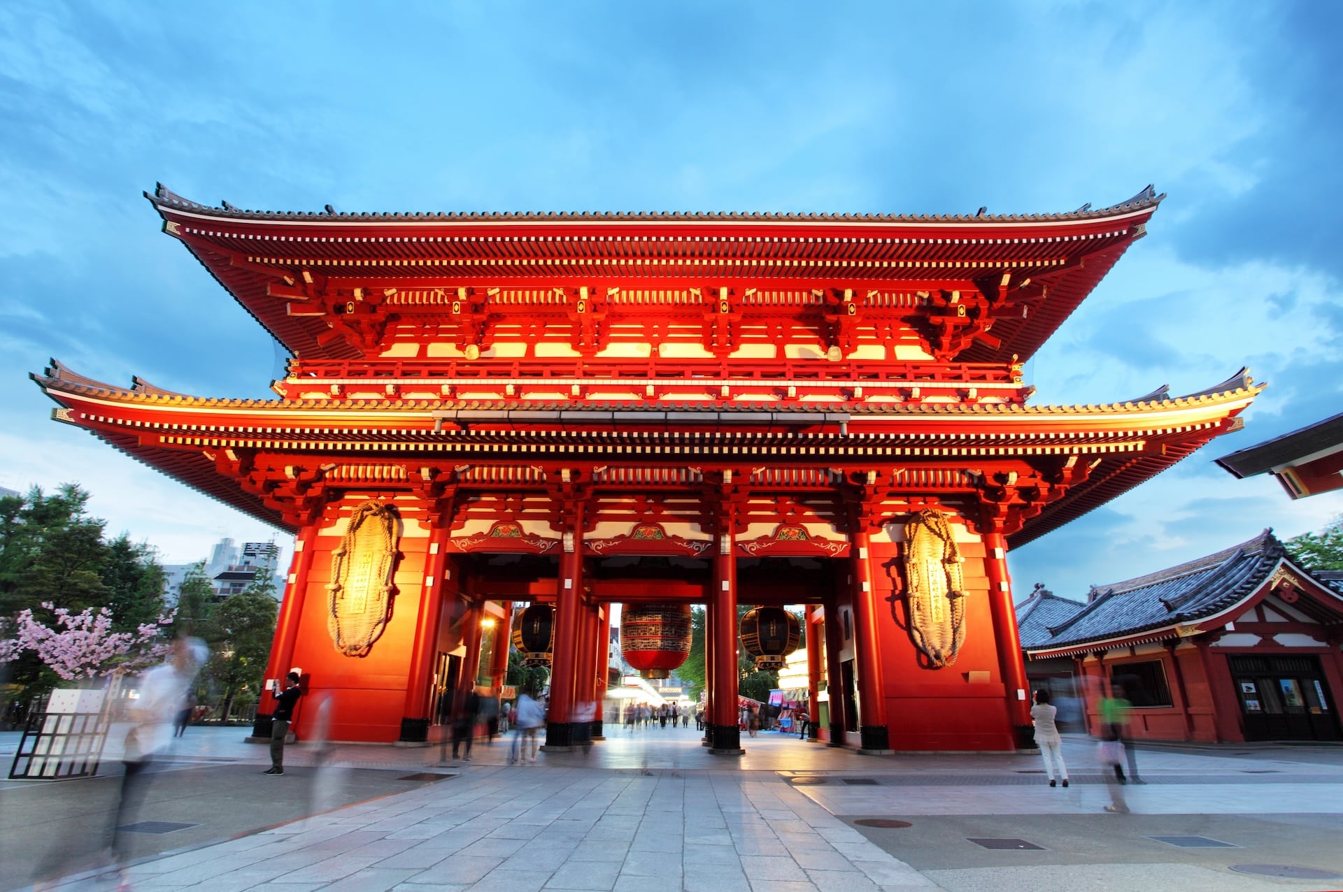 Templet Senso-ji i Asakusa i Tokyo