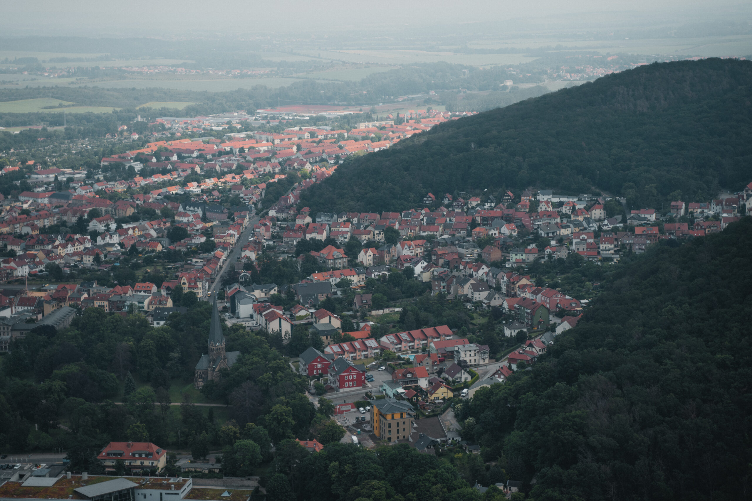 Thale i Harz sett från ovan