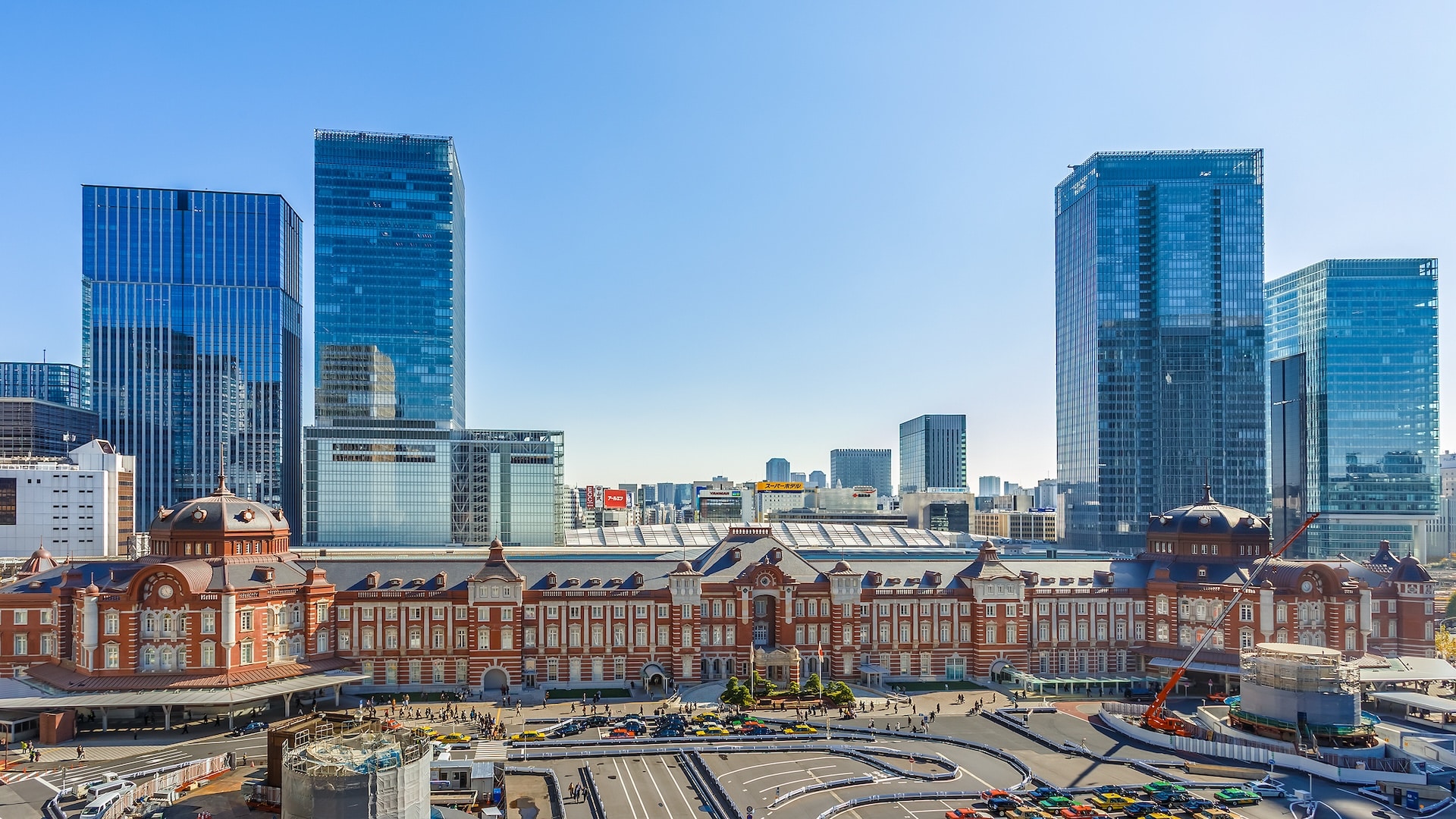 Tokyo Station i Marunouchi i Tokyo