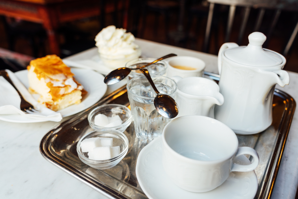 Traditionellt kafé i Wien
