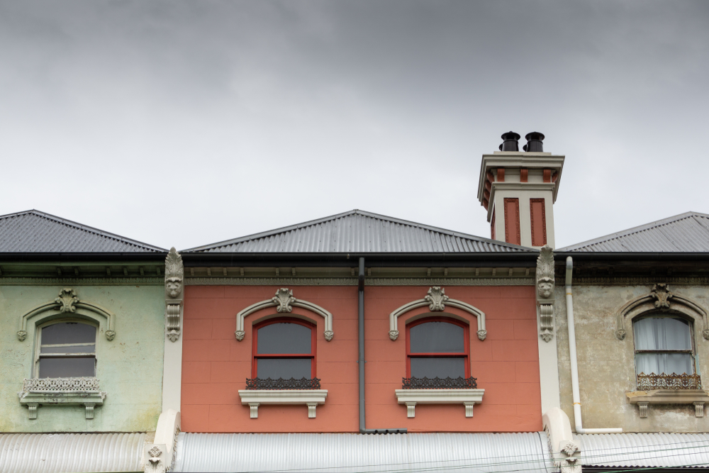 Viktorianska radhus i Surry Hills i Sydney