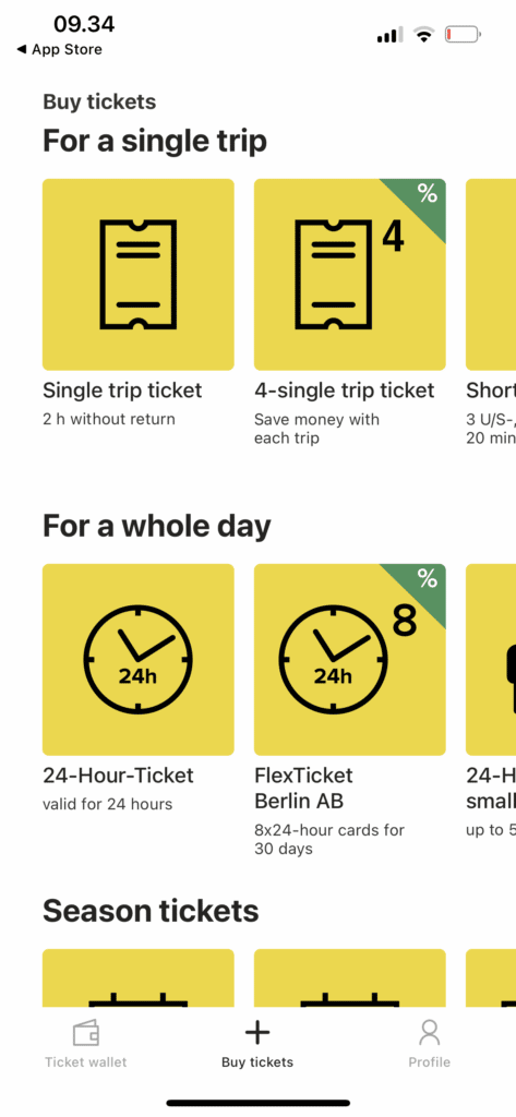 BVG Tickets