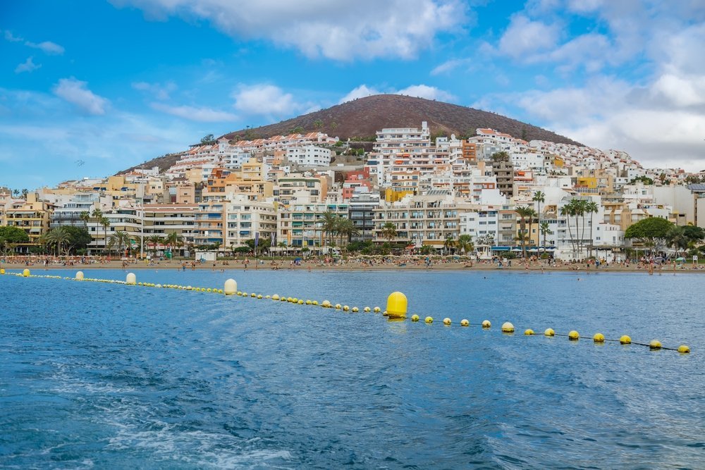 Los Cristianos med stranden