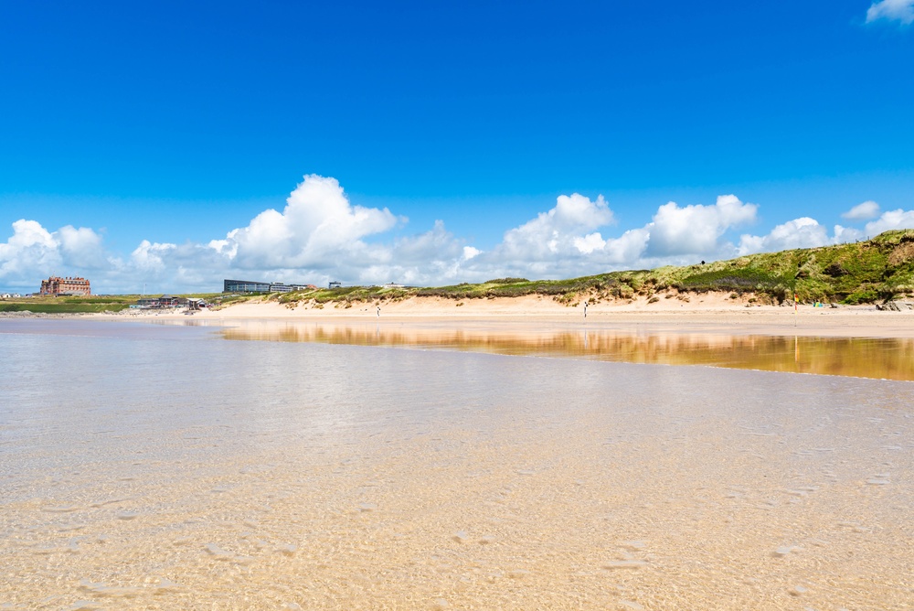 Fistral Beach i Newquay i Cornwall