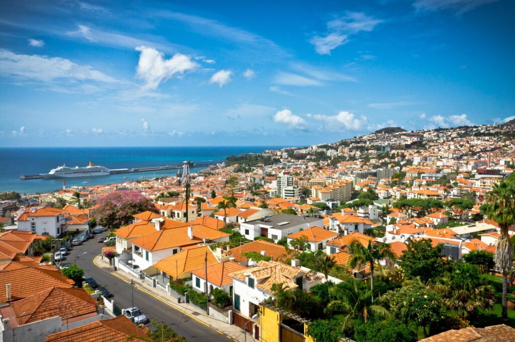 Funchal på Madeiras sydkust
