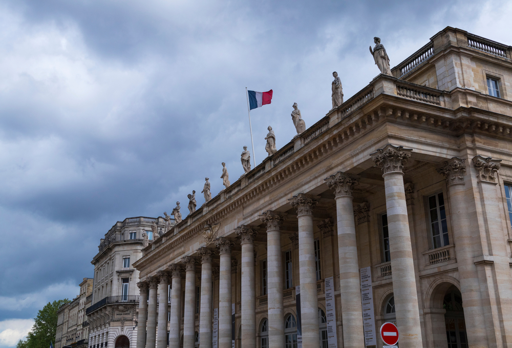 Grand Théâtre vid Place de la Comédie i Bordeaux