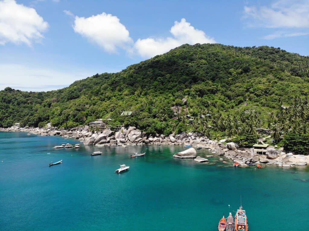 klippor på Koh Tao
