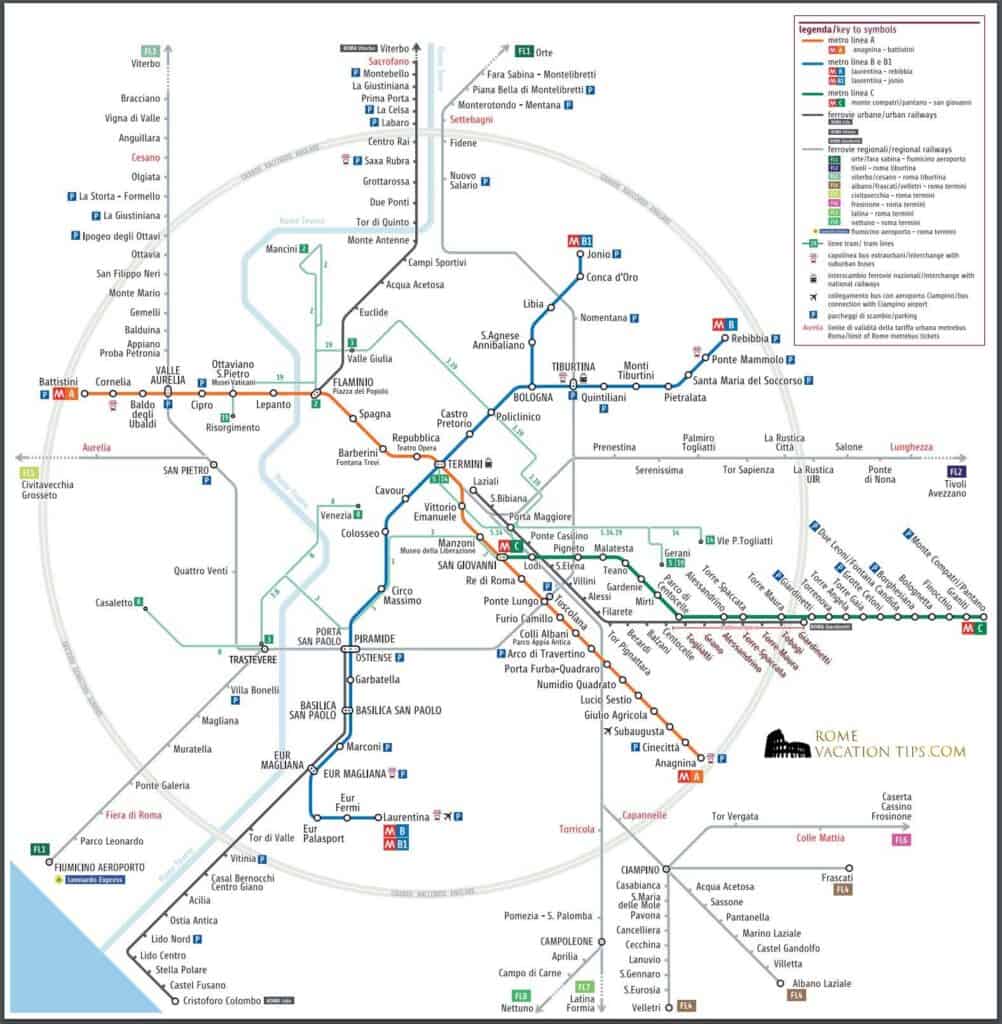 kollektivtrafik Rom