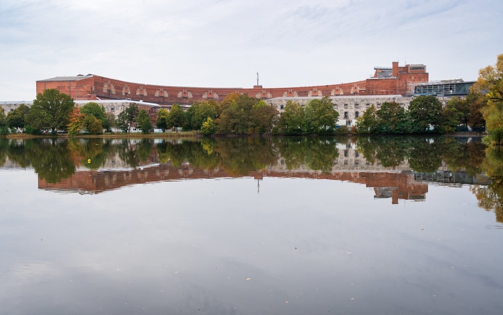 Kongresshalle på det tidigare Reichsparteitagsgelände vid Dutzendteich i Nürnberg