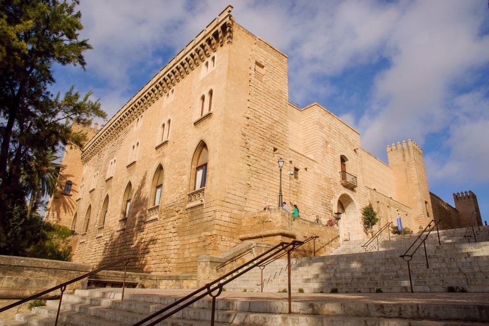 Kungapalatset Almudaina i Palma på Mallorca