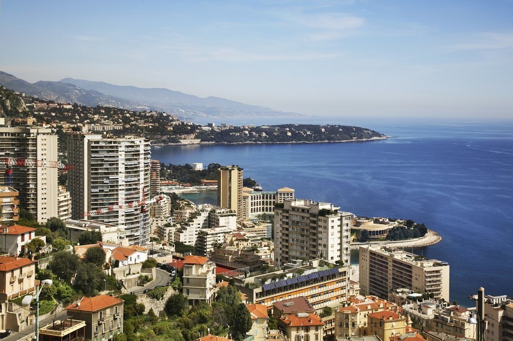 Larvottostranden och strandkvarteret i Monaco