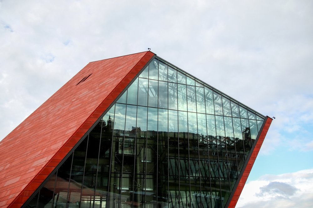 Museets moderna byggnad