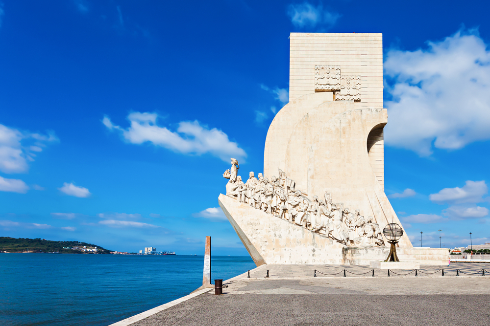 Padrão dos Descobrimentos vid Tejo i Belém, Lissabon