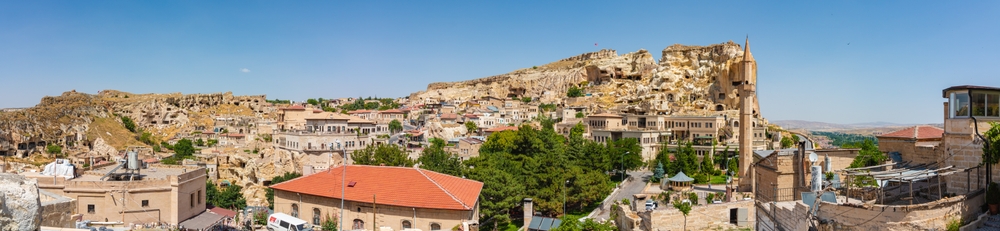 Panoramautsikt över Ürgüp i Kappadokien