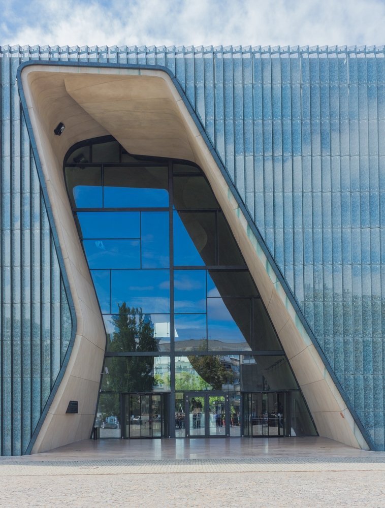 POLIN, museet för de polska judarnas historia, i Muranów i Warszawa