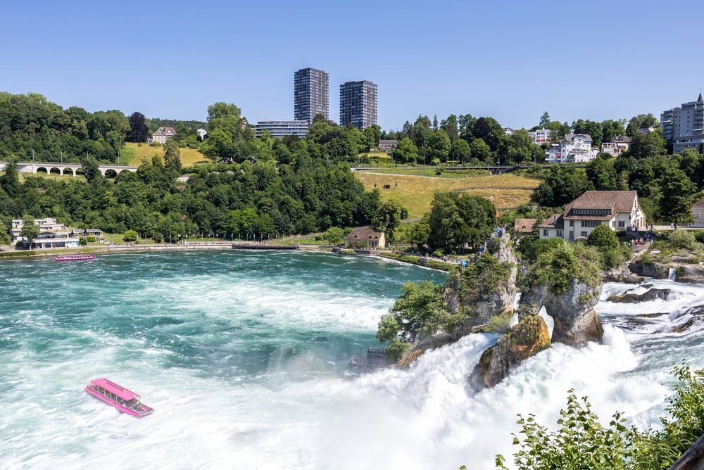 Rhenfallet vid Schaffhausen, Europas största vattenfall