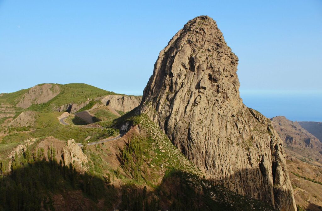 Roque de Agando i Garajonay nationalpark på La Gomera