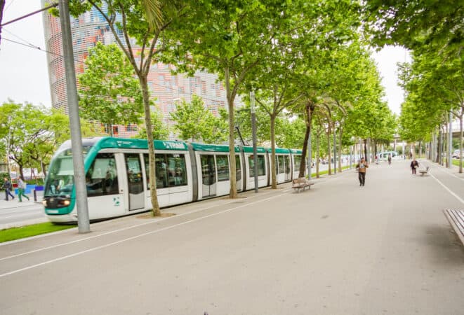 spårvagn i Barcelona