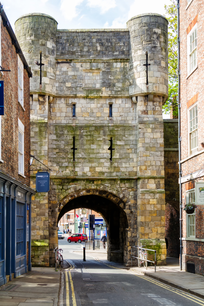 Micklegate Bar, den gamla stadsporten in till York