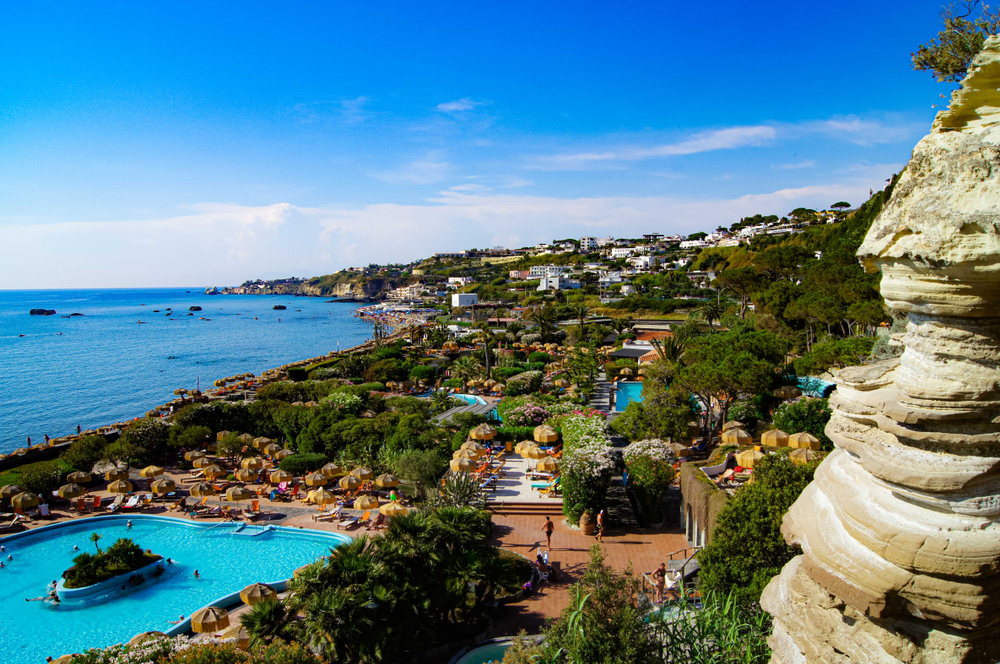 Termalparken Giardini Poseidon vid Citara på Ischia