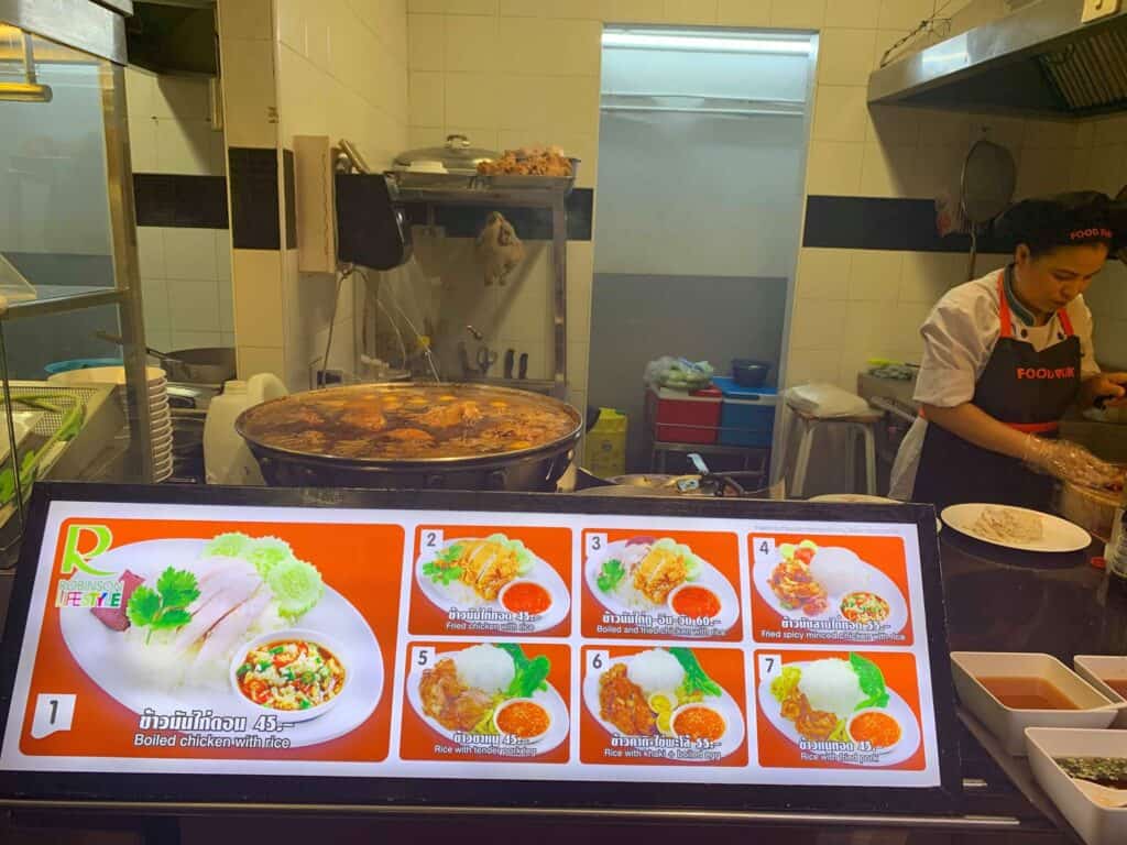 thailändsk mat i Bangkok
