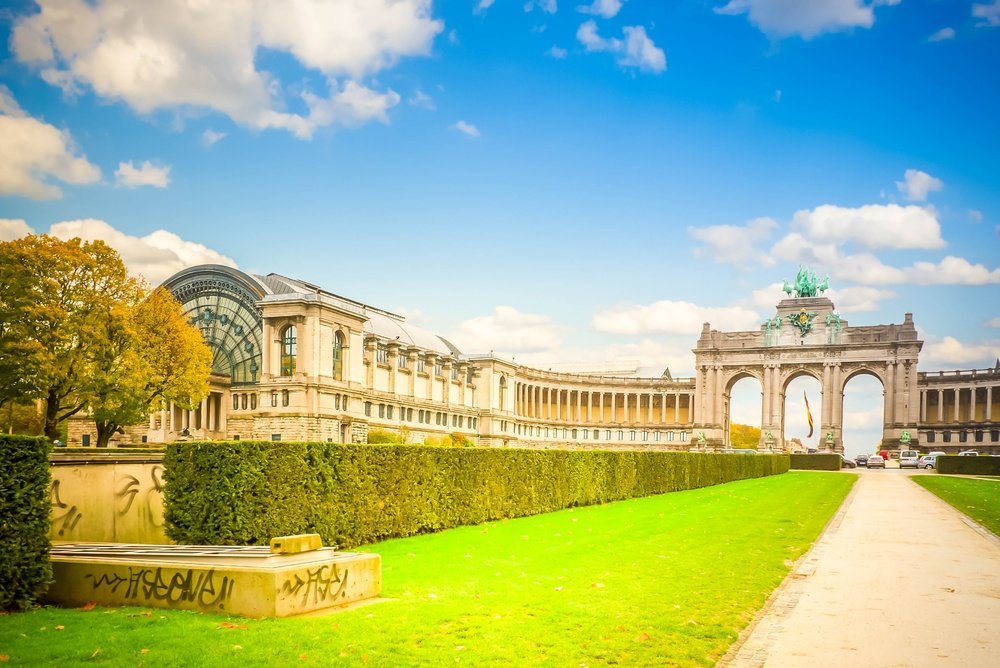 Triumfbågen i Parc du Cinquantenaire i Bryssel