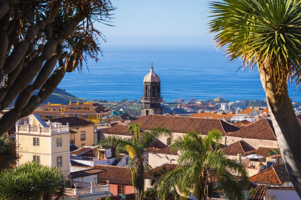 Utsikt över staden La Orotava