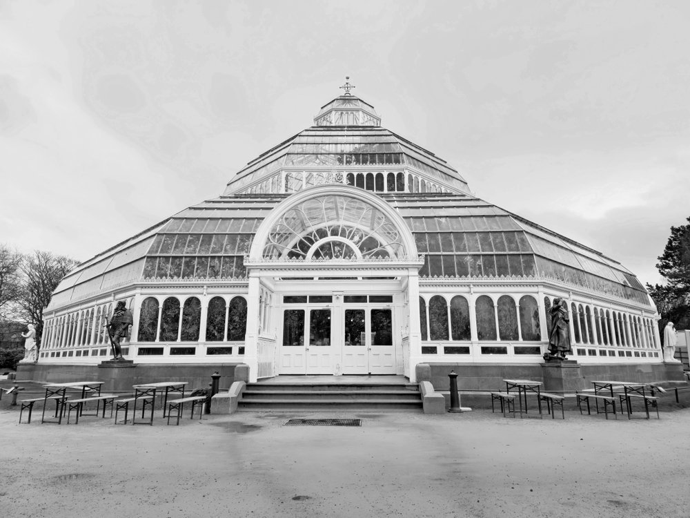 Växthuset Palm House i Sefton Park i Liverpool