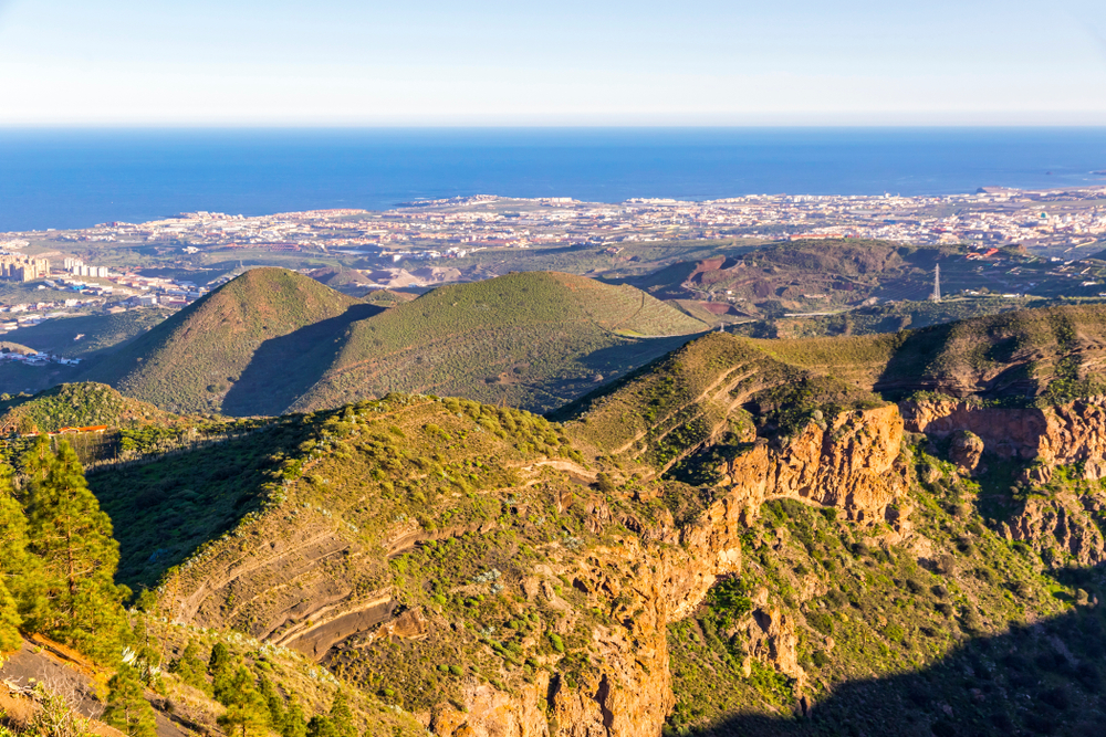 Vulkankratern Caldera de Bandama på Gran Canaria